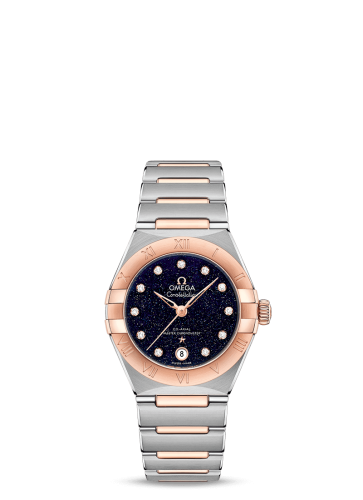 Omega Constellation Manhattan 29 Co-Axial Master Chronometer Stainless Steel / Sedna Gold / Aventurine